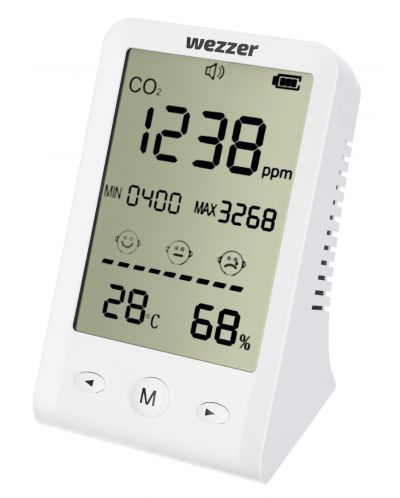 Монитор за качество на въздуха Levenhuk - Wezzer Air MC10, бял - 1