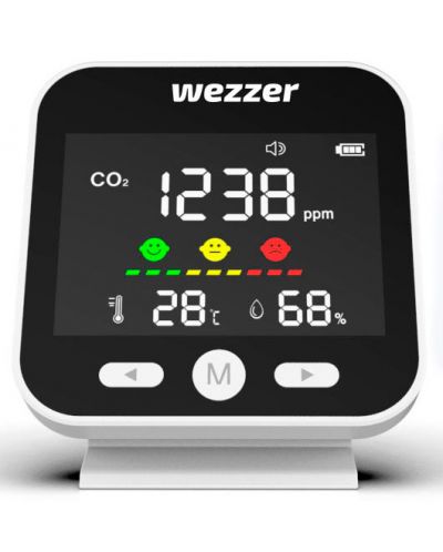 Монитор за качеството на въздуха Levenhuk - Wezzer Air MC40, бял - 1