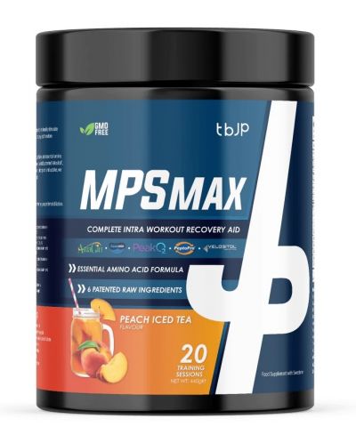 MPS Max, студен чай праскова, 440 g, Trained by JP - 1