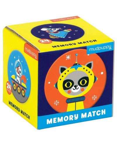 Детска мемори игра Mudpuppy - В космоса, 24 части - 1