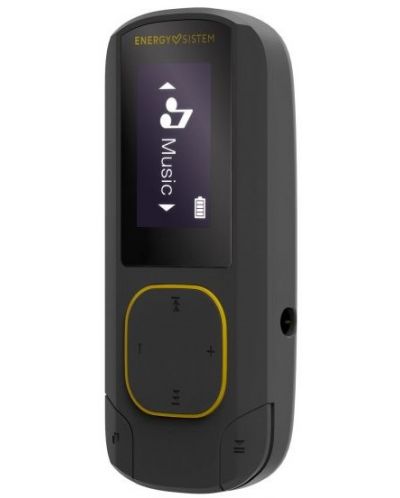 MP3 плейър Energy Sistem - BT Sport, 16GB, сив/жълт - 2