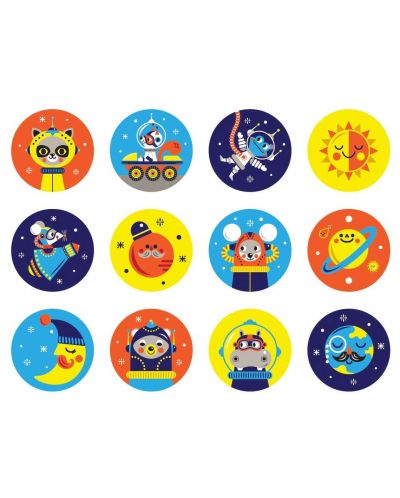 Детска мемори игра Mudpuppy - В космоса, 24 части - 2