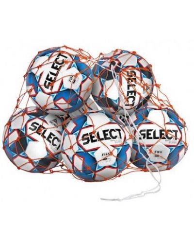 Мрежа за топки Select - Ball Net, 10-12 топки, оранжева - 1