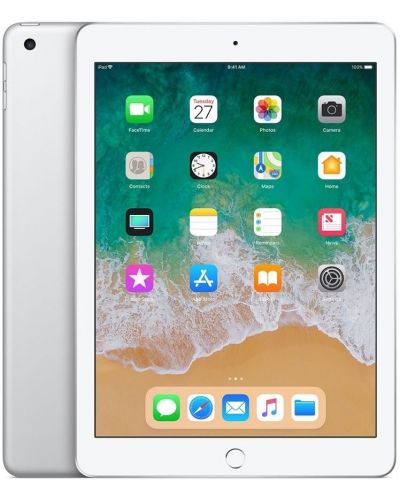 Таблет Apple iPad 6 Wi-Fi - 9.7", 128GB, сребрист - 1