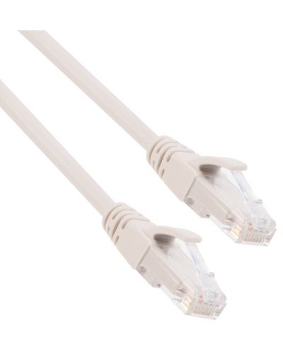 Мрежов кабел VCom - NP612B-10m, RJ45/RJ45, 10m, сив - 1