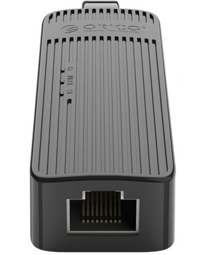 Мрежови адаптер Orico - UTK-U3-BK, USB-A/RJ-45, 1000Mbps, черен - 5