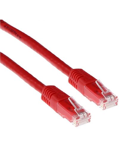 Мрежови кабел ACT - IB8502, RJ45/RJ45, 2m, червен - 1