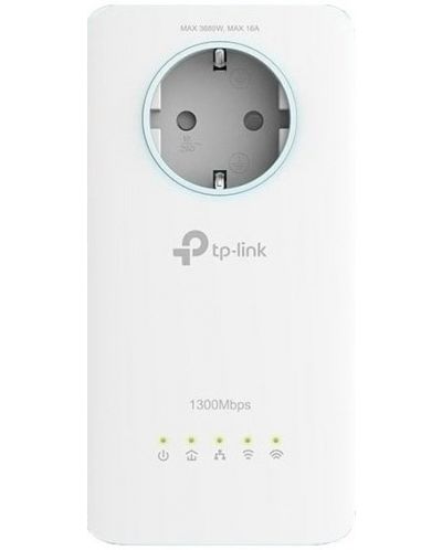 Мрежови адаптер TP-Link - Powerline TL-WPA8631P, 1.3Gbps, бял - 1