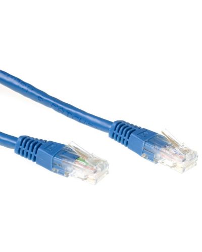 Мрежови кабел ACT - IB8651, RJ45/RJ45, 1.5m, син - 2