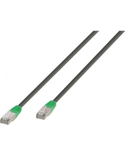 Мрежов кабел Vivanco - 45913, RJ45/RJ45, 10m, сив/зелен - 1