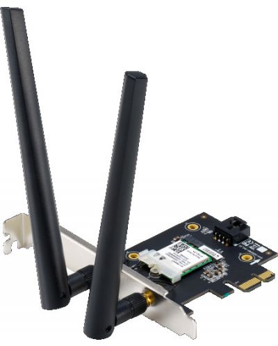 Мрежови адаптер ASUS - PCE-AXE5400, 2.4Gbps, черен - 1