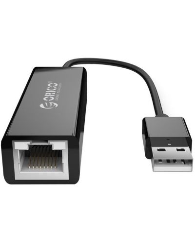 Мрежови адаптер Orico - UTJ-U3-BK, USB-A/RJ-45, 1000Mbps, черен - 1
