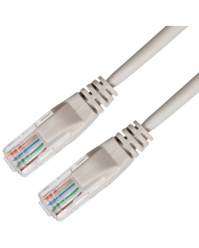 Мрежов кабел VCom - NP512B-5m, RJ45/RJ45, 0.5m, сив - 1