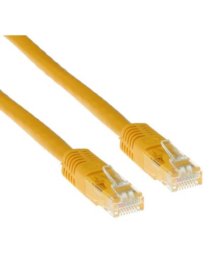 Мрежови кабел ACT - IB8802, RJ45/RJ45, 2m, жълт - 1