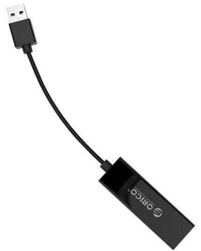 Мрежови адаптер Orico - UTJ-U3-BK, USB-A/RJ-45, 1000Mbps, черен - 2