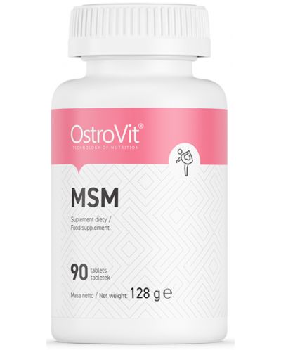MSM, 1000 mg, 90 таблетки, OstroVit - 1