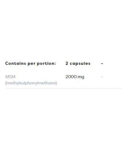 MSM, 1000 mg, 120 капсули, Osavi - 4