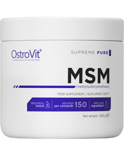 MSM Powder, 300 g, OstroVit - 1