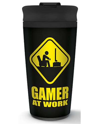Чаша за път Pyramid Humor: Gamer at Work - Logo - 1