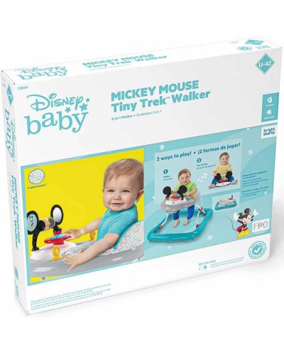 Музикална проходилка 2 в 1 Bright Starts Disney Baby - Mickey Mouse - 20