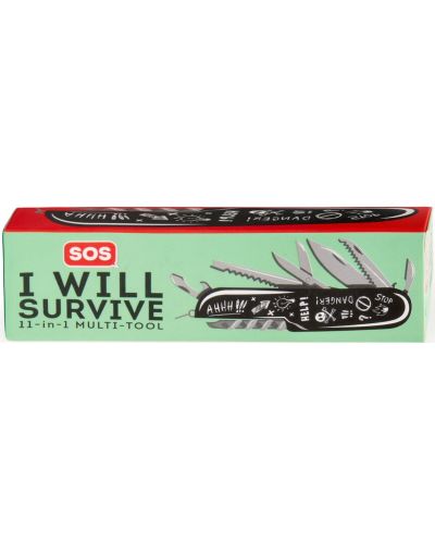 Мултифункционално ножче 11 в 1 Legami SOS - I Will Survive - 2