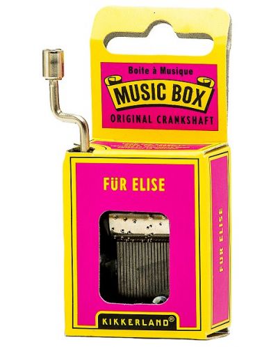 Музикална кутия с манивела Kikkerland -  Für Elise - 1