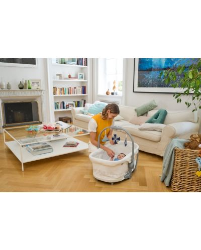 Мултифункционално кошче 5 в 1 Chicco - Baby Hug Pro, White Cream - 8