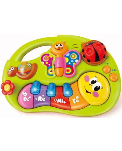 Музикална играчка Hola Toys - Пиано, Усмихнато червейче - 1