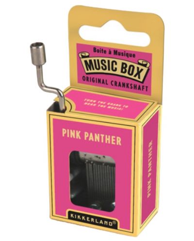 Музикална кутия с манивела Kikkerland - Pink Panther - 1