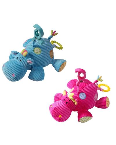 Музикална плюшена играчка Babyono - Хипопотам - 1