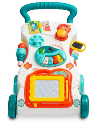 Музикална играчка за прохождане Caretero Toyz - Тюркоаз - 2