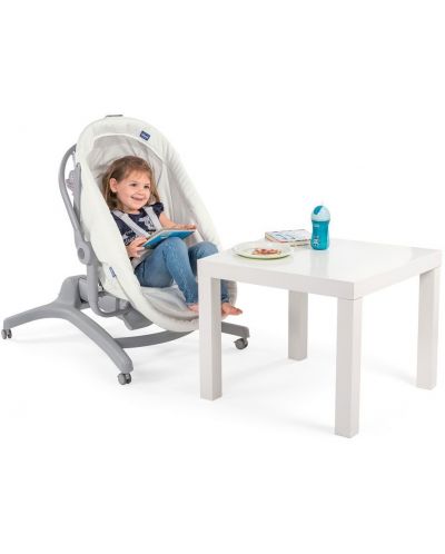 Мултифункционален шезлонг 4 в 1 Chicco - Baby Hug Air, White snow - 6