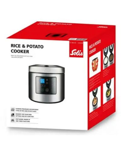 Мултикукър Solis - Rice & Potato Cooker, 860W, 7 програми, сребрист - 7