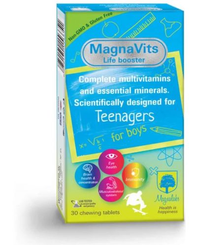 MagnaVits за тийнейджъри момчета, 30 таблетки, Magnalabs - 1