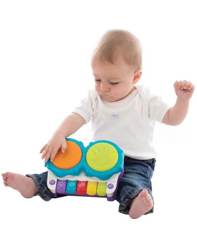 Музикална играчка 2 в 1 Playgro + Learn - Пиано и барабани - 5