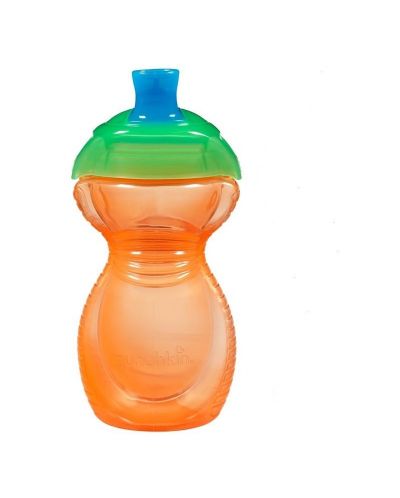 Чаша с мек накрайник Munchkin - Click Lock, оранжева, 296 ml - 1