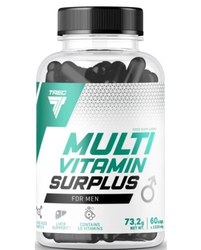 Multivitamin Surplus for Men, 60 капсули, Trec Nutrition - 1