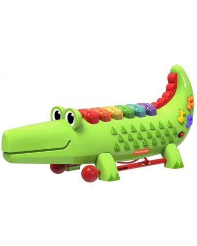 Музикална играчка Fisher Price - Ксилофон, Крокодилче - 1