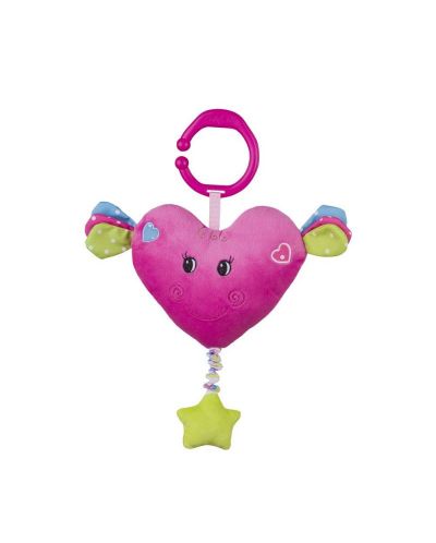 Музикална плюшена играчка Babyono - Сърце - 1