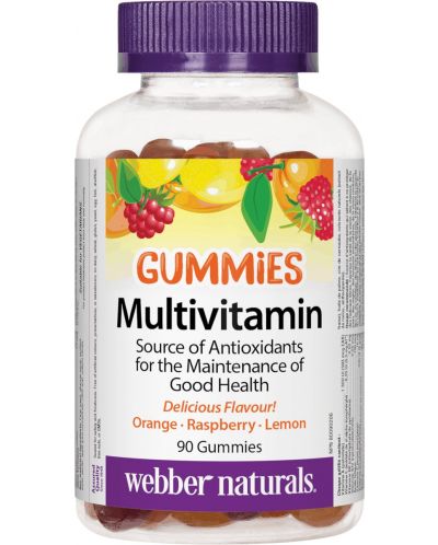 Мultivitamin Gummies, 90 таблетки, Webber Naturals - 1