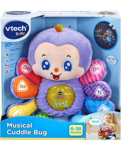 Музикална играчка Vtech - Животинче за гушкане (английски език) - 1