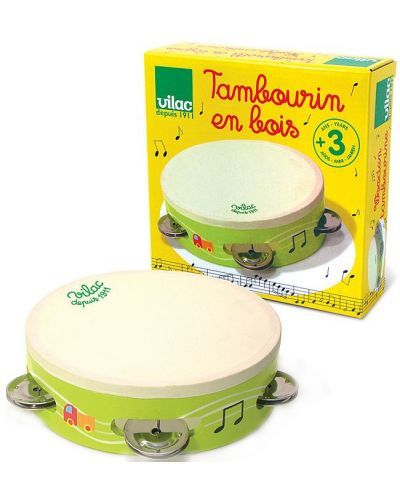 Детски музикален инструмент Vilac - Дайре, 15 cm