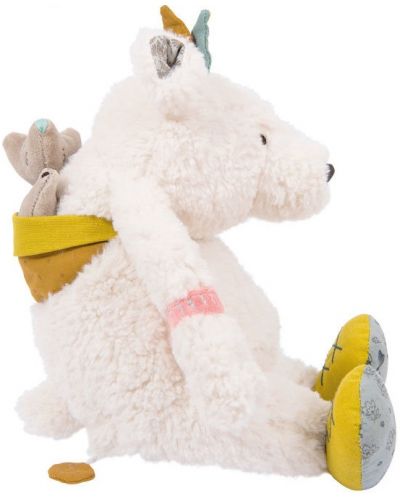 Музикална мека играчка Moulin Roty - Полярно мече, 30 cm