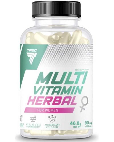 Multivitamin Herbal for Women, 90 капсули, Trec Nutrition - 1