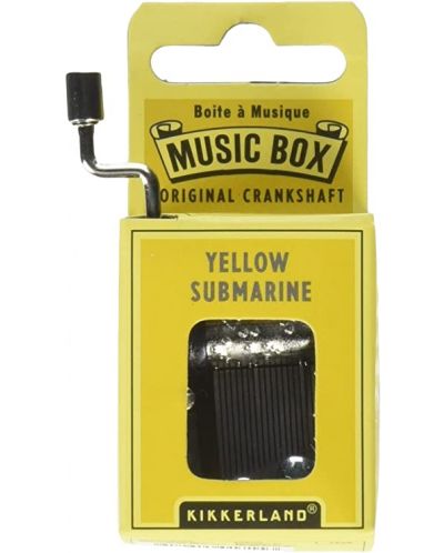 Музикална кутия с манивела Kikkerland -  Yellow Submarine - 1