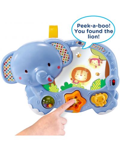 Интерактивна бебешка играчка Vtech - Музикално огледално слонче  - 3