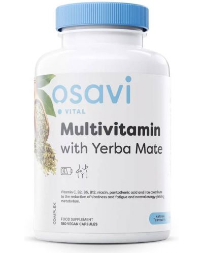 Multivitamin with Yerba Mate, 180 капсули, Osavi - 1