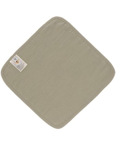 Муселинови кърпи Lassig - Cozy Care, 30 х 30 cm, 3 броя, зелени - 4