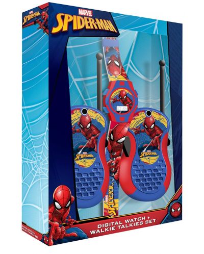 Игрален комплект Marvel Spiderman - Уоки токи и часовник - 2