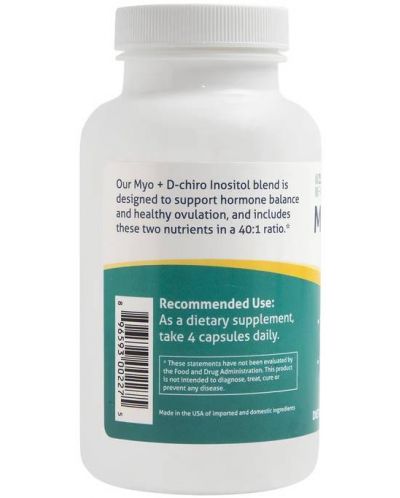 Myo + D-Chiro Inositol, 120 капсули, Fairhaven Health - 3